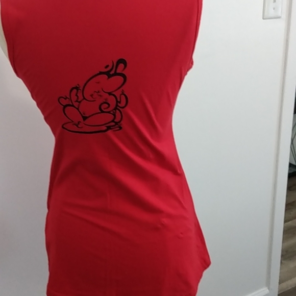 Top red with black print sm. Brand Aller Simplement new w/o tag - Picture 2 of 2